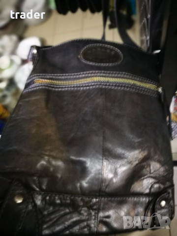 Италианска кожена чанта - марка VARESE, снимка 2 - Чанти - 44711549