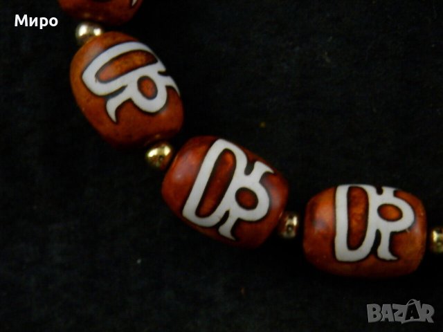 ТИБЕТ НЕПАЛ ХИМАЛАИ ДЗИ МЪНИСТА ''БОГ НА БОГАТСТВОТО'' ГРИВНА, снимка 7 - Гривни - 41228225