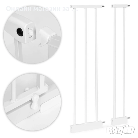 Предпазна преграда за деца и животни, Размери 74-132 см Регулируема ширина, Височина 77 см, снимка 9 - Други - 53380897