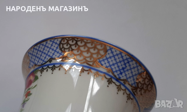 BELLE EPOQUE - НОВА италианска порцеланова ваза цветя порцелан кутия, снимка 11 - Други ценни предмети - 52877153