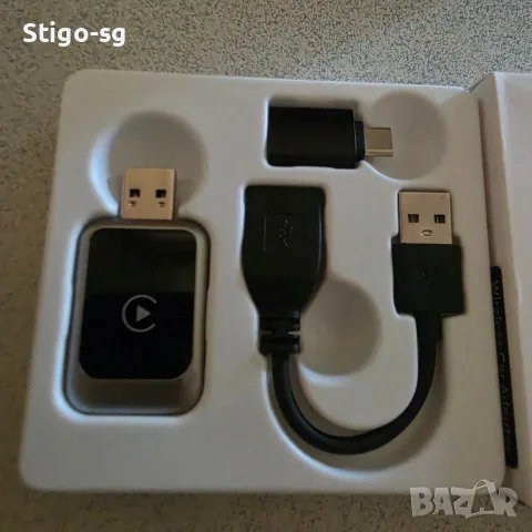 Безжичен CarPlay / Android Auto адаптер - Bluetooth 5.4, WiFi 6, USB-A/USB-C, нов, снимка 2 - Аксесоари и консумативи - 56294495