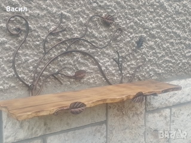Етажерки , рафтове , полици , стойки , конзоли и рафтодържачи от ковано желязо, снимка 6 - Други стоки за дома - 39509553