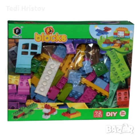 Детски конструктор Blocks 72 части, снимка 3 - Конструктори - 52449942