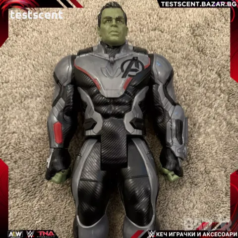 Голяма екшън фигура Marvel Avengers Smart Hulk Хълк Отмъстителите 31см., снимка 5 - Фигурки - 49162579