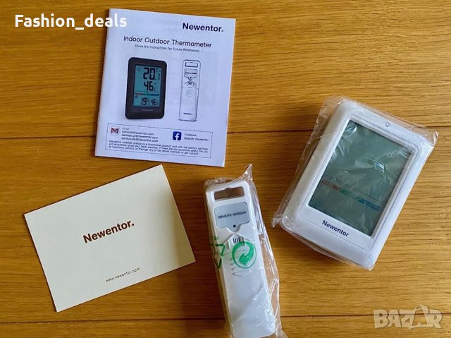 Нов Безжичен вътрешен външен цифров термометър хигрометър влажност, снимка 10 - Други стоки за дома - 41169968