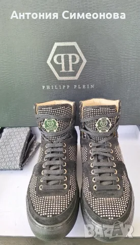 PHILIPP PLEIN High-Top Sneakers, снимка 2 - Мъжки боти - 56269132
