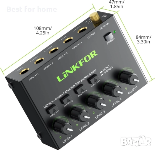  4-канален аудио миксер , снимка 7 - Други - 51533401