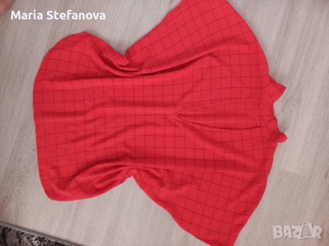 Блуза в оранжево-червен цвят 