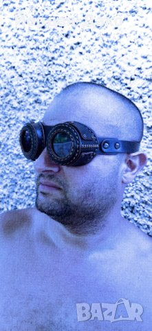 Очила стиймпънк от естествена кожа, снимка 10 - Слънчеви и диоптрични очила - 41291868