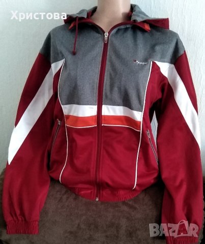 Спортно горнище с цип и качулка, FEROTI Sport