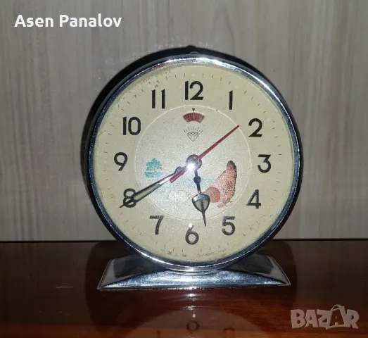 Чесовник будилник кокошка с пиленце, снимка 5 - Антикварни и старинни предмети - 49428677