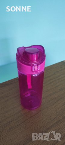 Стъклено шише за вода с флип капачка 500 мл , снимка 1