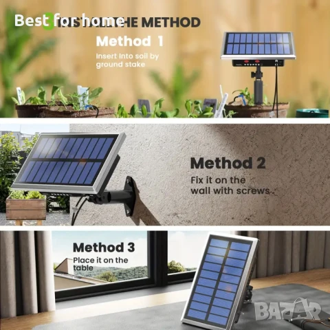 Соларен комплект за капково напояване RAINTPOINT , снимка 6 - Напояване - 51037081