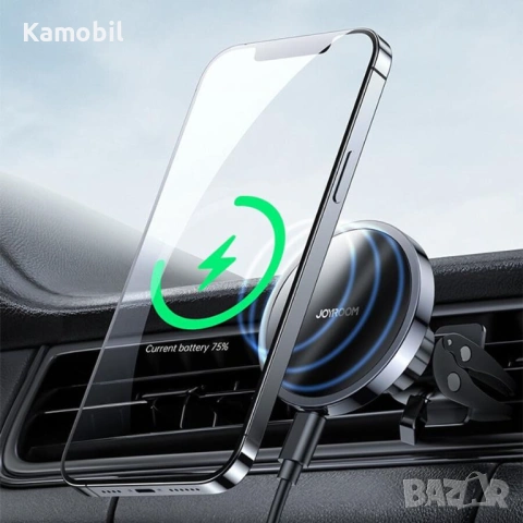 Стойка за кола Joyroom Qi Induction Charger 15W, снимка 3 - Зарядни за кола - 53724917