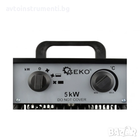 Калорифер електрически с термостат, трифазен 5 kW - 02408G, снимка 4 - Отоплителни печки - 51996423