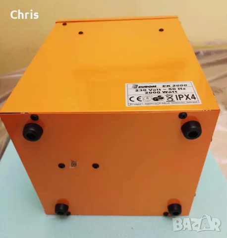 Електрическа печка с вентилатор Eurom EK2000  , снимка 6 - Отоплителни печки - 48397137