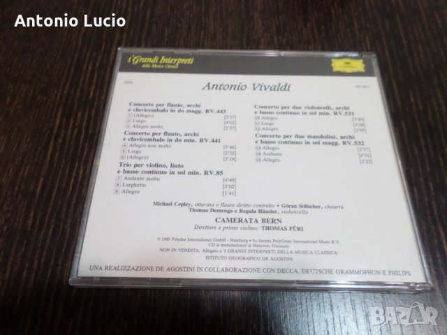 Antonio Vivaldi - Concerti RV 441,443,85, 531, 532, снимка 3 - CD дискове - 36012884