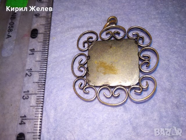 СТАРИНЕН ПОСРЕБРЕН ЕМАЙЛИРАН БРОНЗОВ ФИЛИГРАНЕН РЕТРО МЕДАЛЬОН МАЙСТОРСКА РЪЧНА ИЗРАБОТКА 38683, снимка 15 - Антикварни и старинни предмети - 41622830