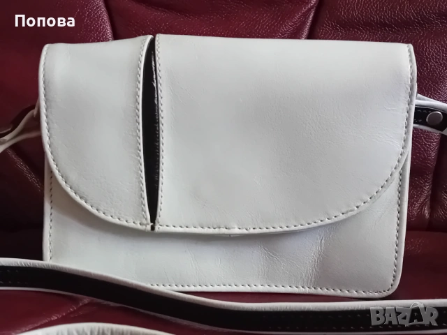 "Vera Pelle" естествена кожа малка чанта, снимка 10 - Чанти - 49235671