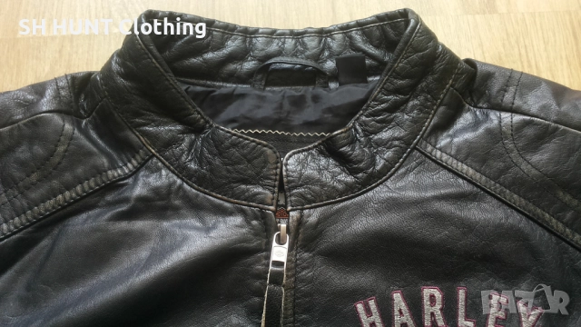 HARLEY DAVIDSON MOTO Leather Jacket Размер XL мото яке естествена кожа 9-27, снимка 7 - Якета - 52158793