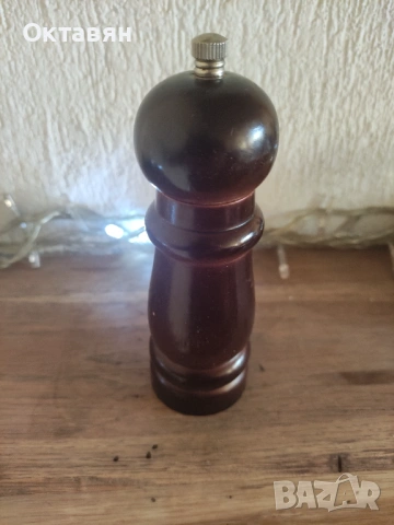 Дървена мелничка за пипер, сол, подправки., снимка 11 - Декорация за дома - 52421980