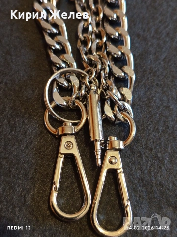 Красива метална верижка аксесоар за портфейл, чанта с карабинер 51811, снимка 4 - Други - 53475508