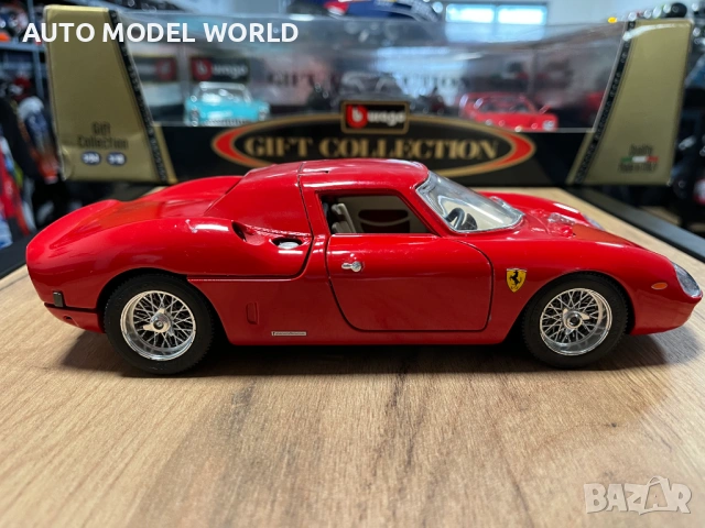 BBURAGO колекционерски модел FERRARI 250 LEMANS 1965г. 1:18 мащаб 59 лв. / 30.17 €, снимка 2 - Аксесоари и консумативи - 53237861