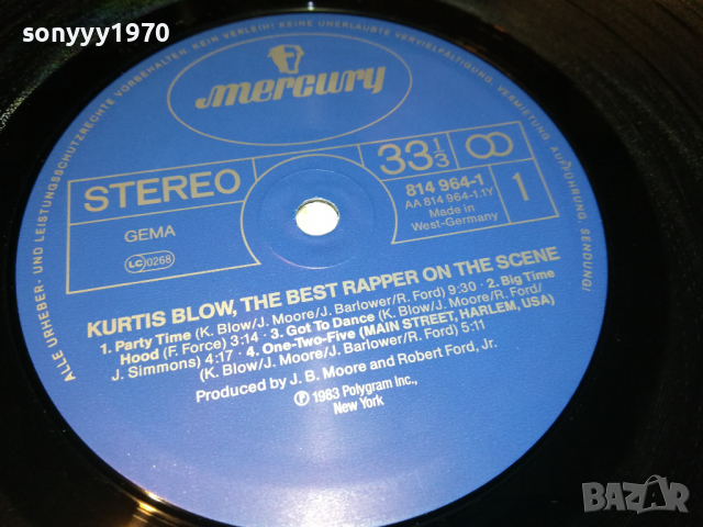 ПОРЪЧАНА-KURTIS BLOW THE BEST RAPPER ON THE SCENE 2003221840, снимка 7 - Грамофонни плочи - 36172025