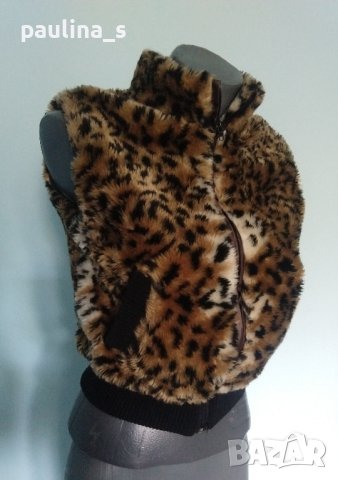 Елек с косъм / винтидж , снимка 2 - Елеци - 42415240