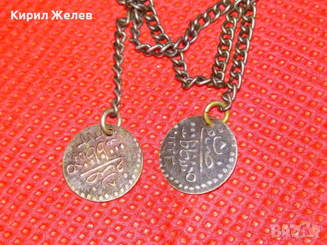 СТАРА ПОСРЕБРЕНА ТЮРКОАЗЕНА БРОНЗОВА ВЪЗРОЖДЕНСКА БРОШКА РЪЧНА МАЙСТОРСКА ИЗРАБОТКА 41978, снимка 7 - Антикварни и старинни предмети - 44612929