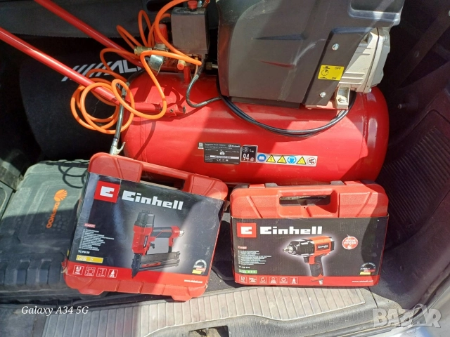 продавам компресор с такер и гайковерт 