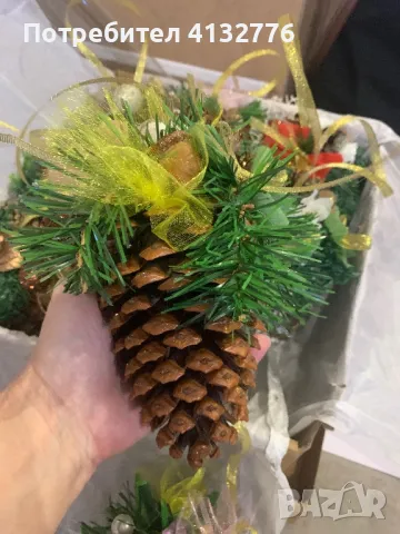 Шишарки големи за Коледа, снимка 4 - Декорация за дома - 48081806