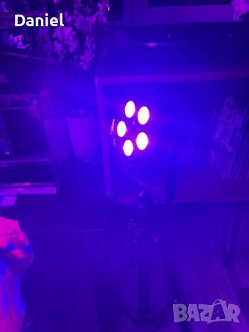 LED прожектор ADJ Mega TriPar Profile Plus (flat black) със стойка , снимка 3 - Лед осветление - 53798256