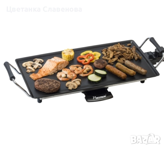 Скара за печене Bestron ABP602,2000W, 47x26 ,незалепващо покритие