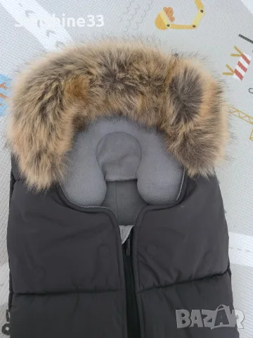 Зимно чувалче Anex - Wom, 0-6 м, Dark Grey, снимка 5 - За бебешки колички - 55826889