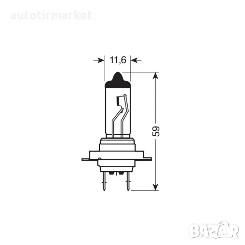 Крушка H7 24V 55W – Lampa 98214, снимка 4 - Аксесоари и консумативи - 56053454