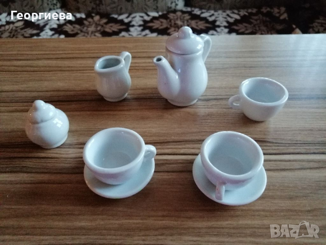 Керамичен сервиз за чай , снимка 2 - Рисуване и оцветяване - 36171934