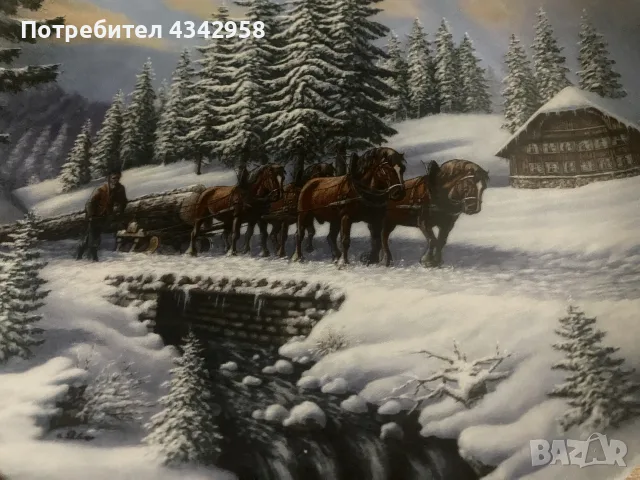 🏔️ Колекционерска порцеланова чиния „Der Holzfäller“ – Outlinger Sevelen, 1994 г., снимка 2 - Други ценни предмети - 55848943