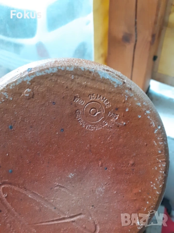 Стара немска халба за бира керамика, снимка 5 - Антикварни и старинни предмети - 53417786