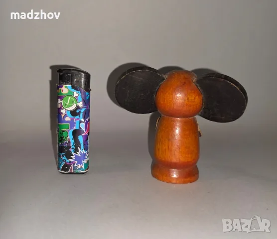 Чебурашка от дърво, снимка 2 - Антикварни и старинни предмети - 55804326