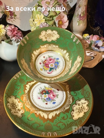 Crown Staffordshire England - Circa 1930 Pattern A 13460 Код P1648, снимка 3 - Сервизи - 52932842