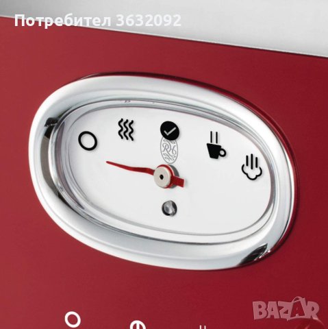 Кафемашина за еспресо Russell Hobbs Retro - НОВА, снимка 3 - Кафемашини - 41471185