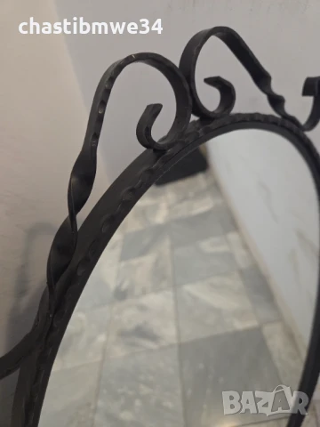 Огледало в рамка от ковано желязо, снимка 3 - Други - 51320877