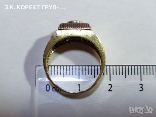 Златен пръстен 14к / 6,55гр, снимка 4 - Пръстени - 41638034