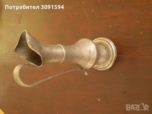 Стара ОЛОВНО КАЛАЕНА КАНА, снимка 11 - Колекции - 34520143