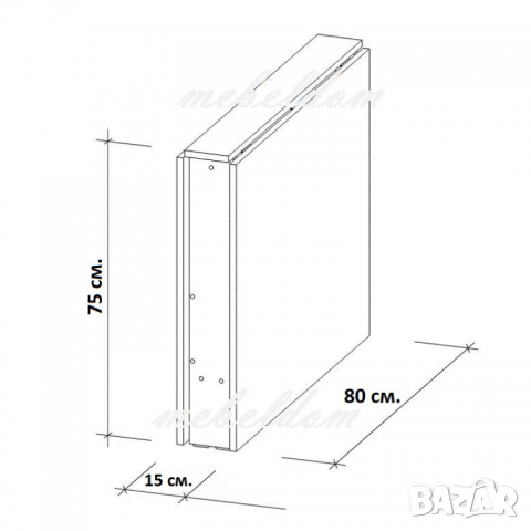 Трапезна/кухненска сгъваема маса (код-2275), снимка 13 - Маси - 36406811