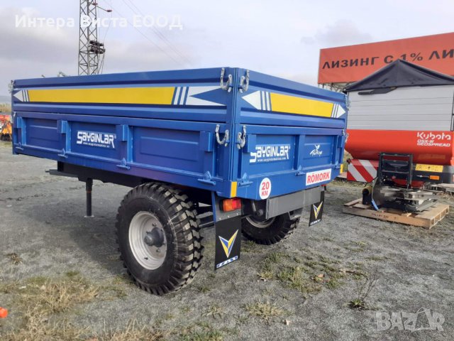 Селскостопанско ремарке едноосно 4 т, снимка 4 - Селскостопанска техника - 39000287