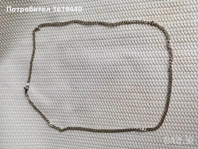 сребърни синджир и колие