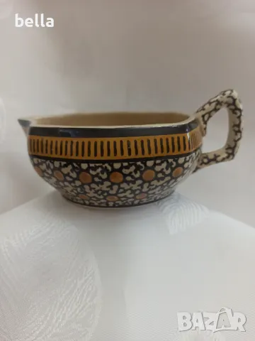 Уникално красив и по-рядко срещан Villeroy & Boch Dresden 5025-съд за сосове"сосиера" - 1874-1909 г., снимка 3 - Антикварни и старинни предмети - 49347851