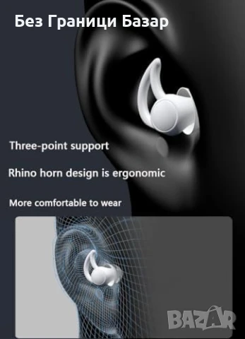 Нови Тапи за уши за спане и шумопотискане – 2 чифта, многократни, снимка 2 - Други - 50799595